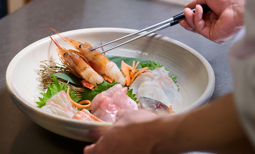 盛り付けシーン